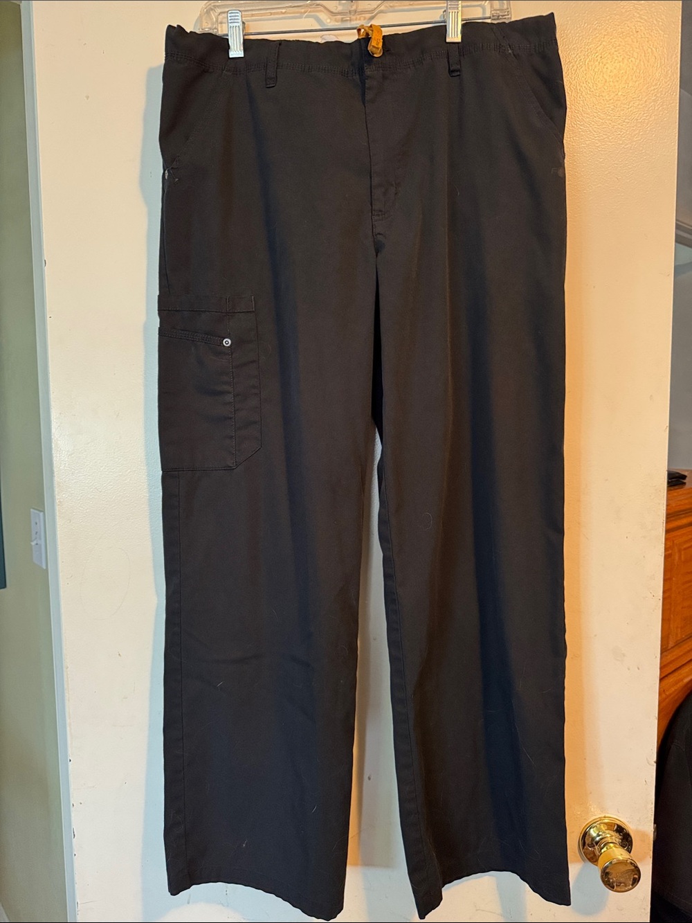 Carhartt Men's Black Cargo Scrub Pants - Comfortable Work Wear